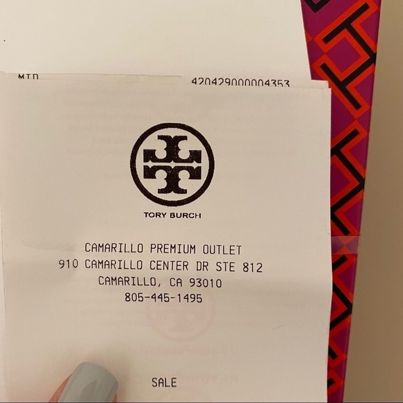 Tory Burch Benton2 25mm Ballet Nappa Leather Shoes French Gray - Picture 6 of 6